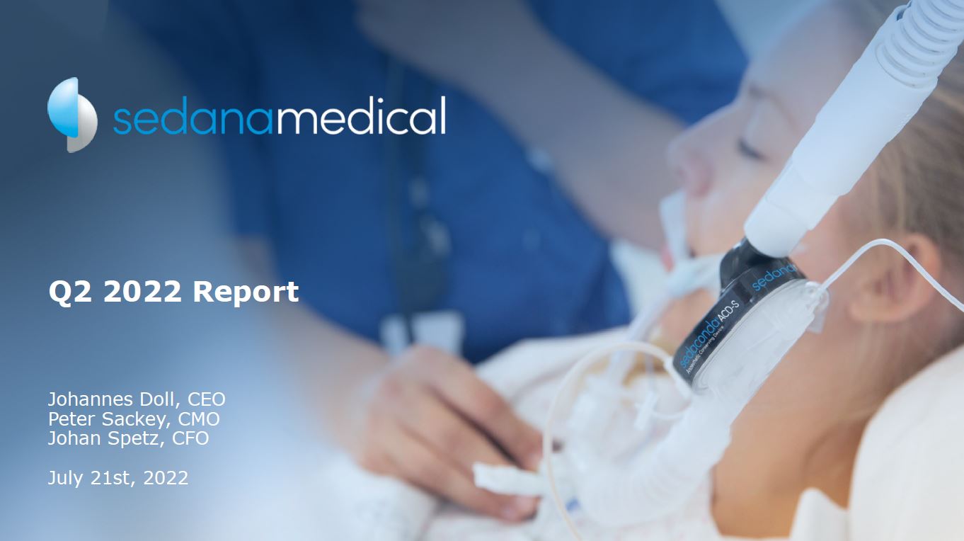 Interim report Q2 2022 | Sedana Medical